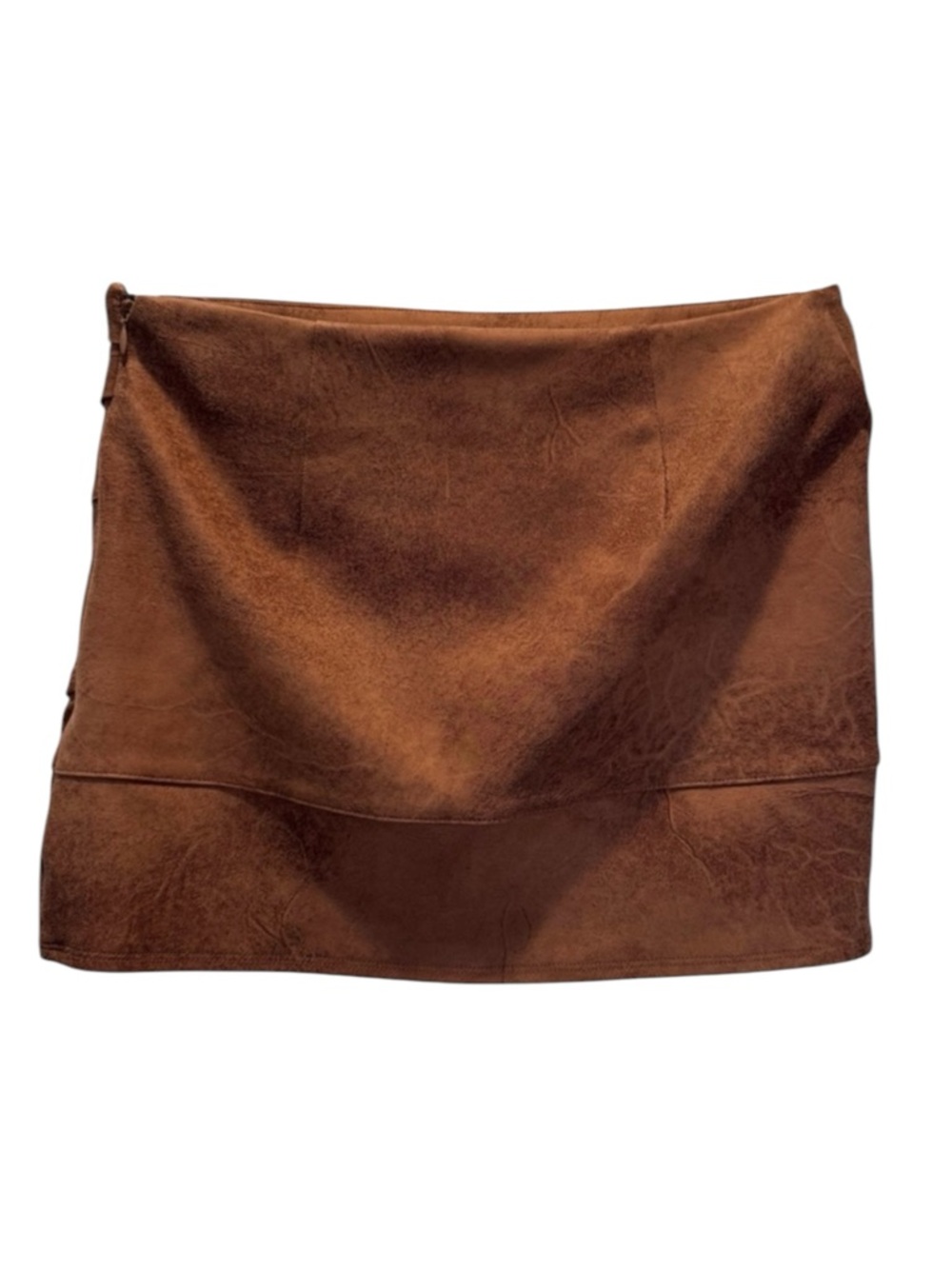 Free People Faux Suede‎ Brown Mini Skirt - Picture 4 of 7